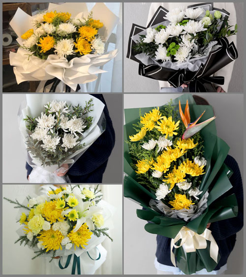 湖南株洲醴陵市明月镇白事花束代送